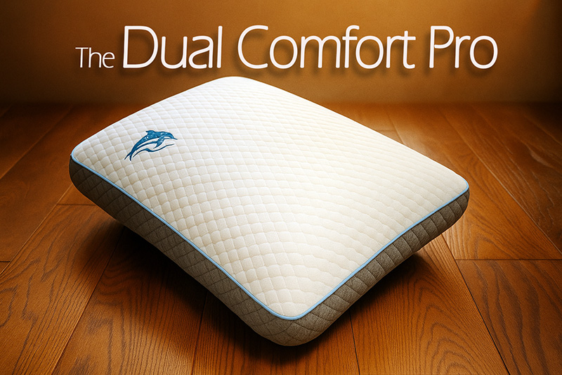 The Dual Comfort Pro — double-sided anti-snoring pillow by Professor Vik Veer