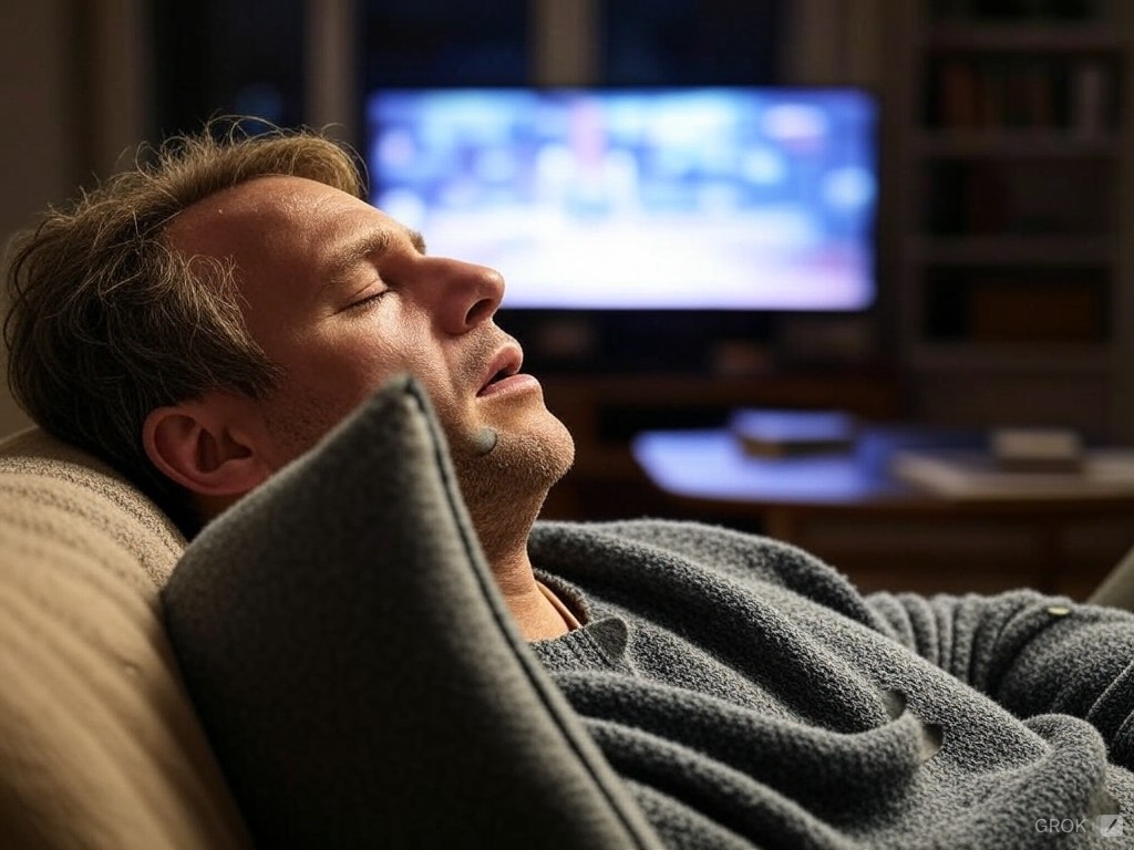 A diagram showing the flow of air when a person is snoring.