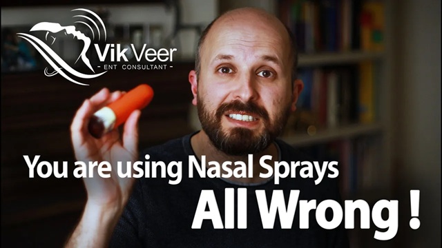 Professor Vik Veer discusses how to Nasal Sprays properly